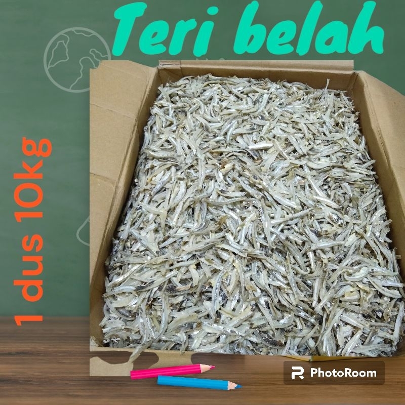 

IKAN ASIN TERI BELAH REBUS 10KG/ 1 DUS ISI 10KG