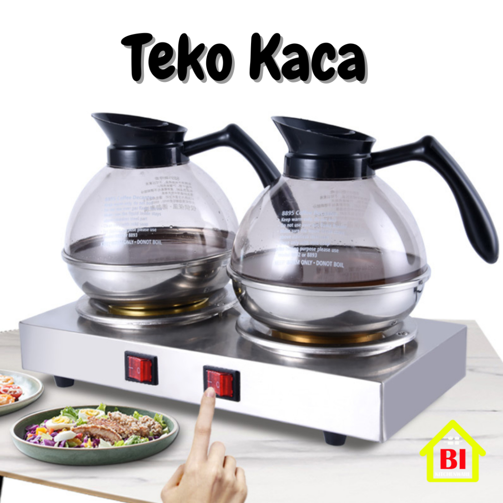 Mesin Pemanas Kopi Teh Hotel & Teko Kaca