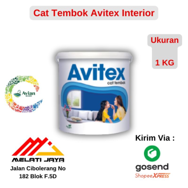Cat Tembok Interior Avitex 1 KG