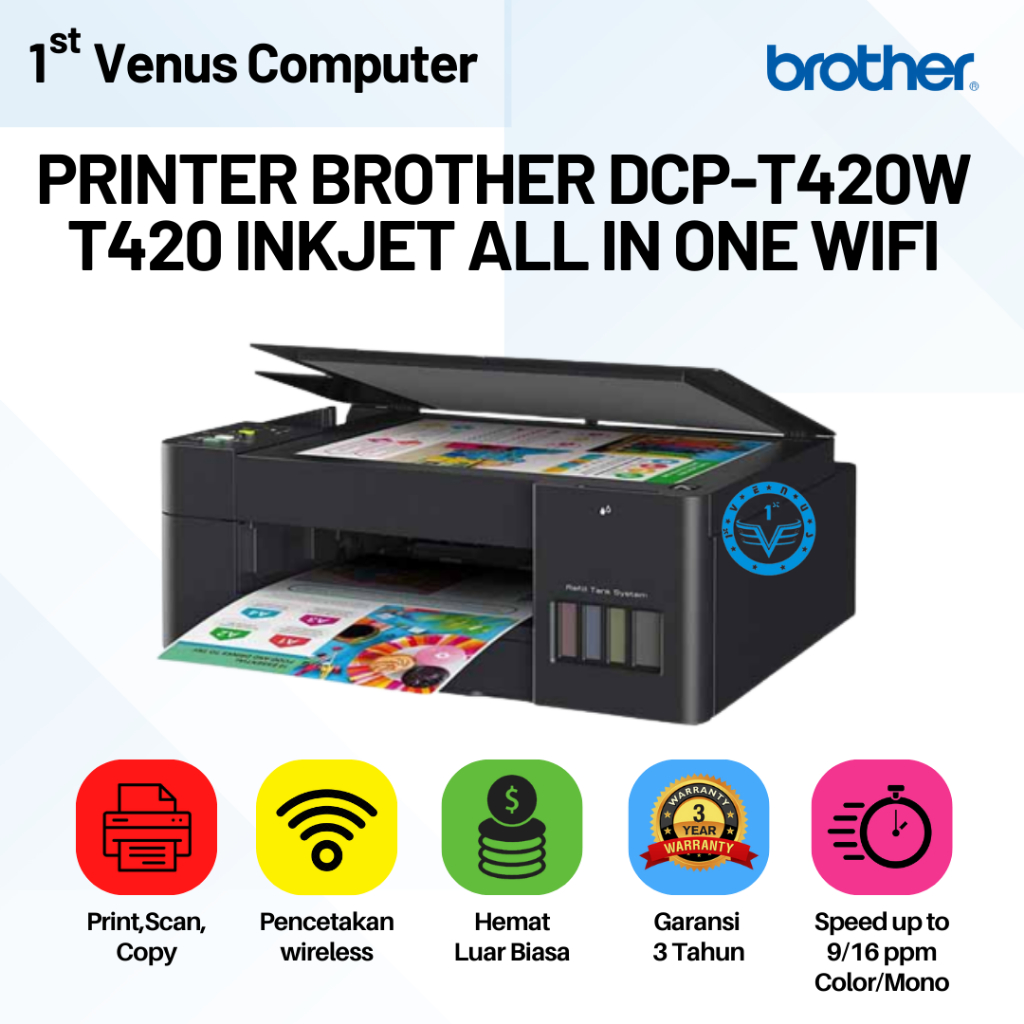 PRINTER BROTHER DCP-T420W / BROTHER DCP-T420 W PRINT-SCAN-COPY WIFI / PRI08-BRO