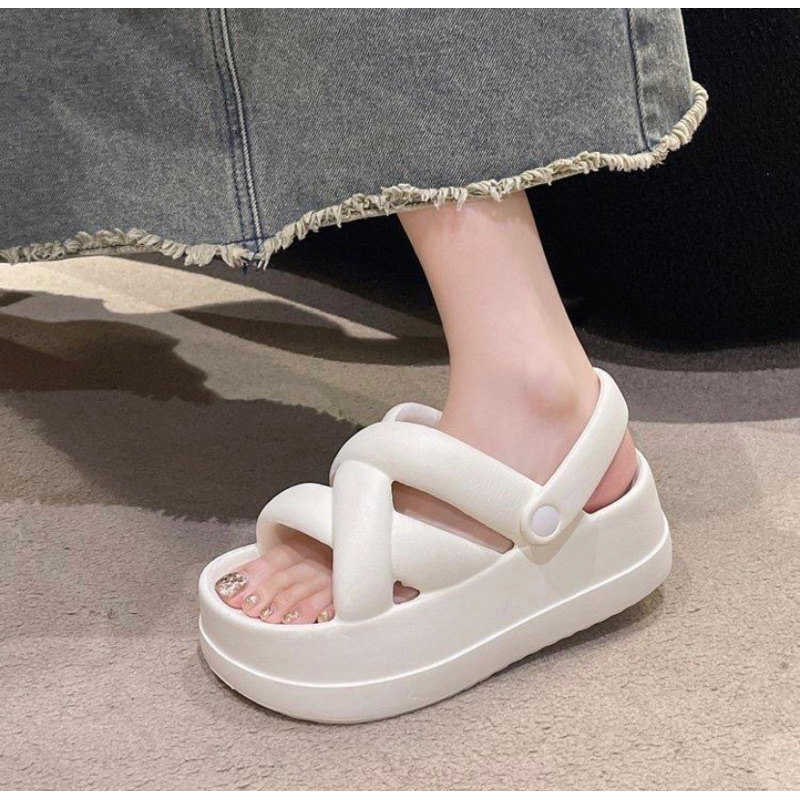 Sandal Import Wanita ADEL Wedges hak tinggi ringan  sandal wanita import