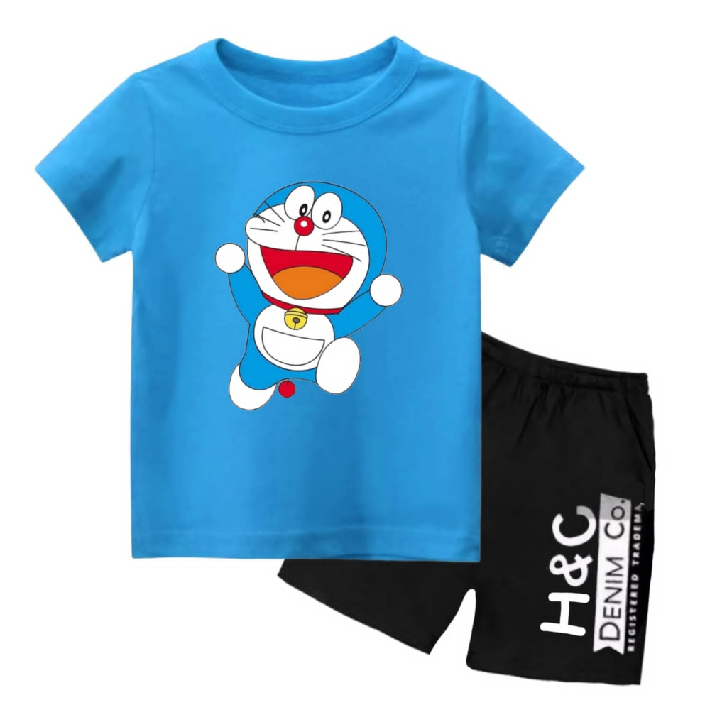 Setelan Kaos Anak Laki Laki Baju Setelan Lengan Pendek Pakaian Anak Laki Set Celana P5kidzstore Moti
