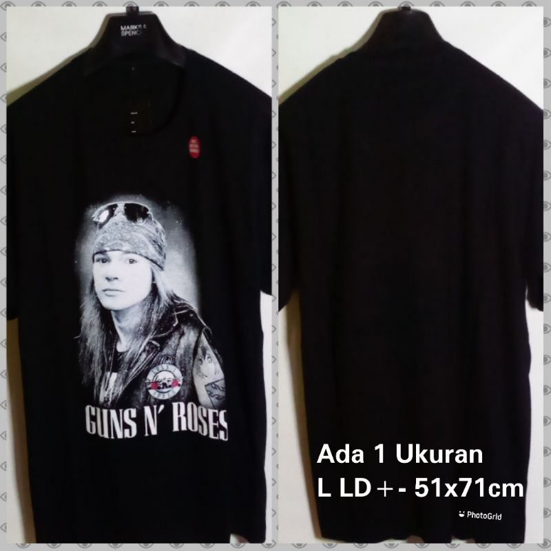 Kaos Band Metal Guns N Roses Axl Rose