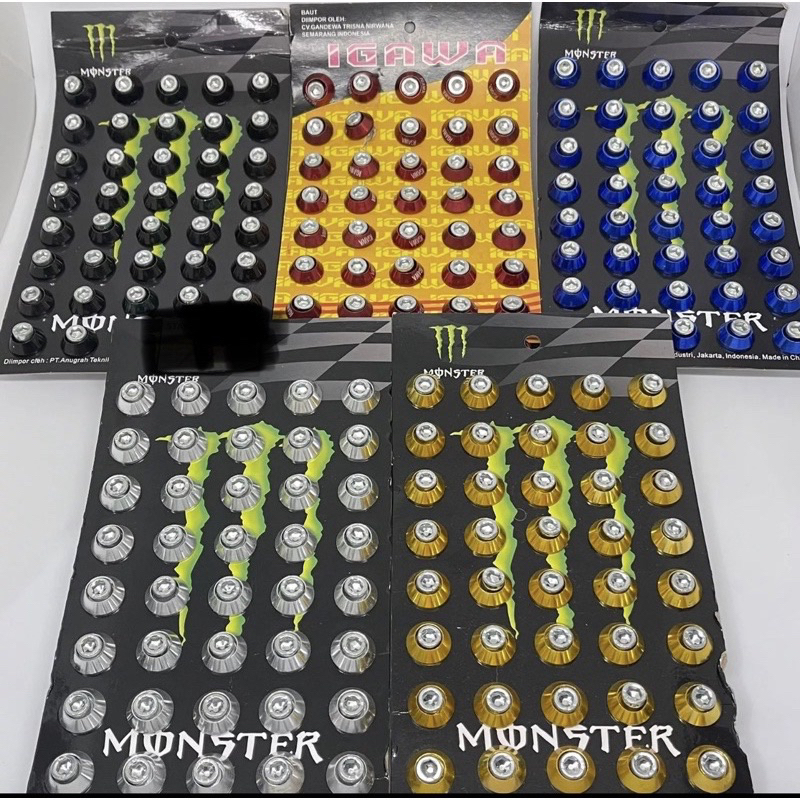 Baut posh / Baut monel L / Baut plat nomor Baut L ukuran10 body motor baut variasi baut monel 4 pcs