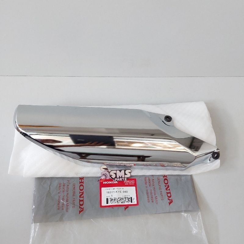 Cover Tameng Tutup Knalpot Megapro Mono Monoshock FI Injeksi Original AHM 18311 KYE 940