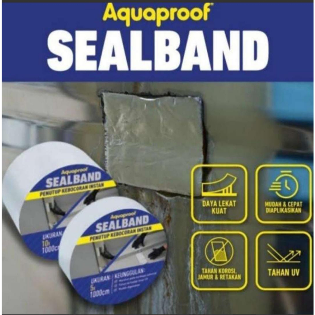 Lakban Anti Bocor Anti Air Tahan Panas Aluminium Foil Asphalt Tambal Atap Lem Talang Serba Guna, sea