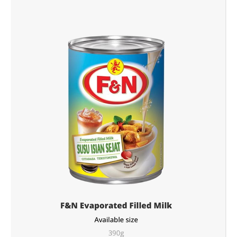 

F&N Evaporasi Creamer ~ F&N Evaporasi Filled Milk 390gr