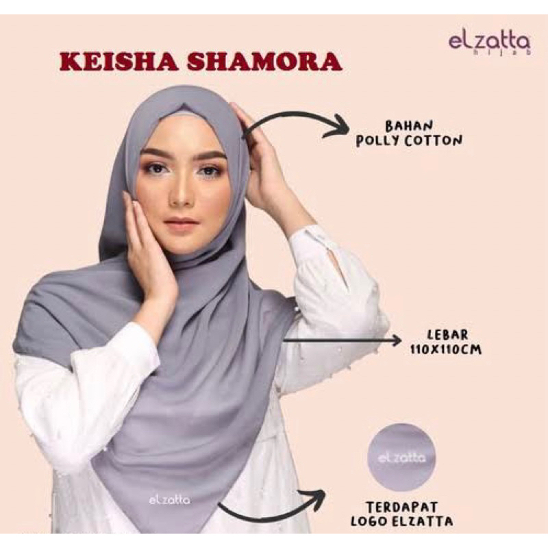 Elzatta segiempat Keisha Shamora (part-1) ORIGINAL bahan voal pollycotton