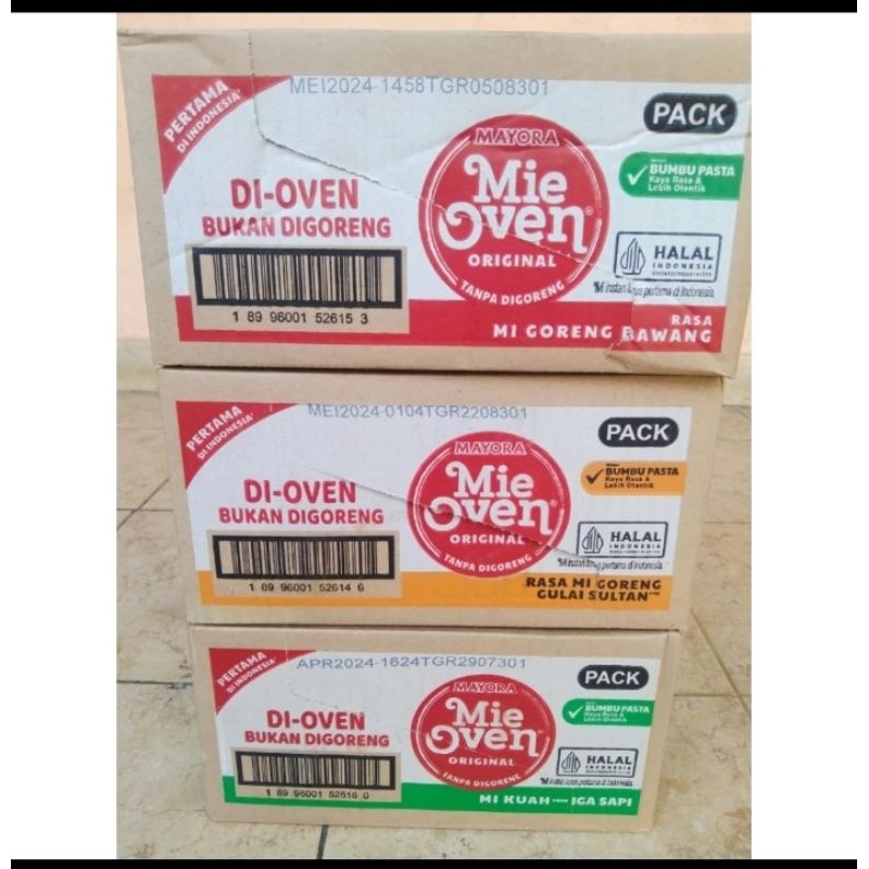 

Mi oven isi 24 bungkus / 1 dus - mie oven - mi instan lurus