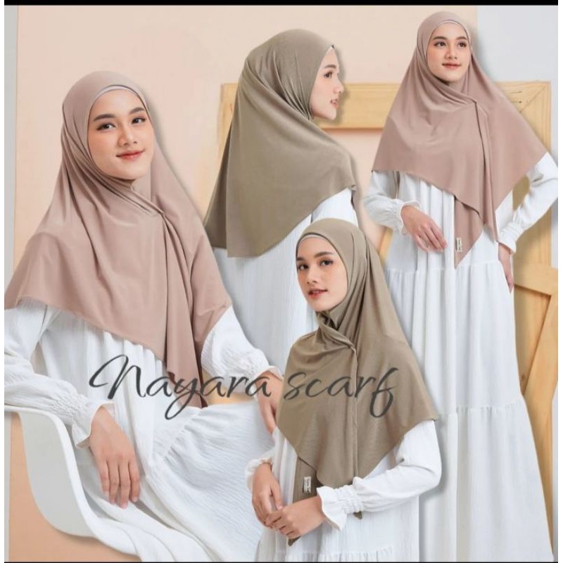 Nayara scarf hijab segitiga instant Jersey Korea premium