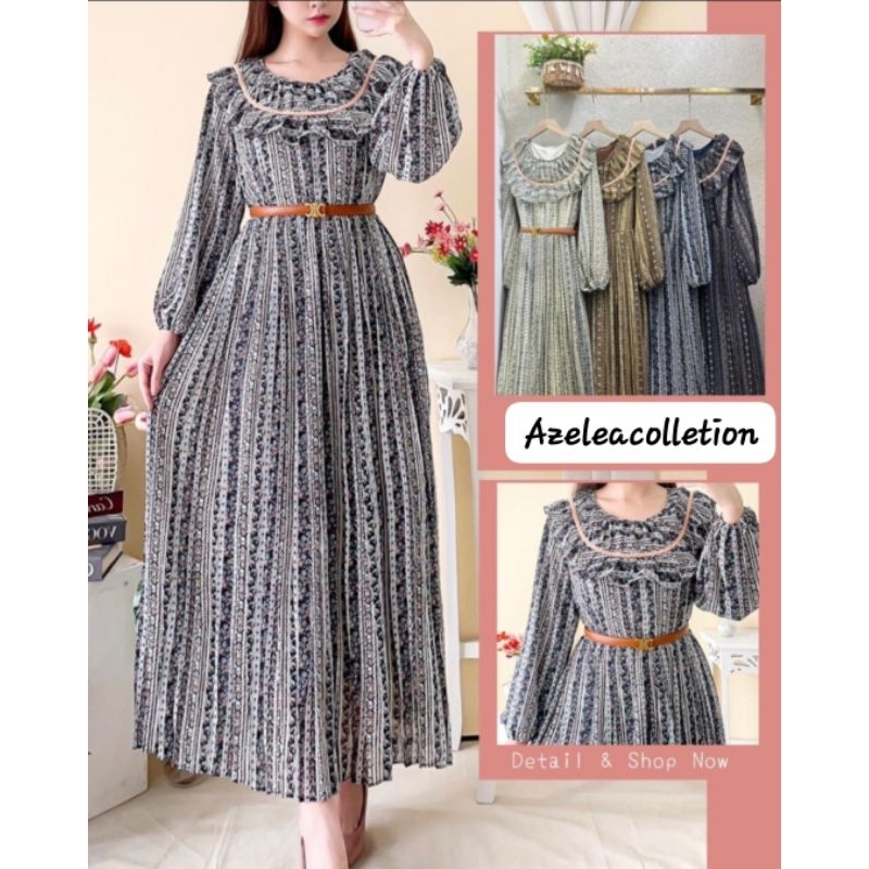 azeleacollection "gamis yuna cerutty plisket