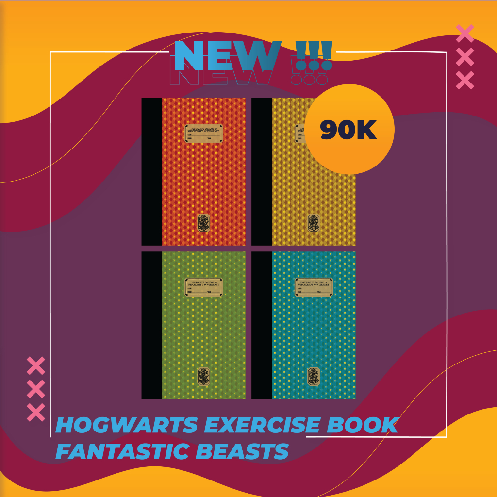 

(TANYA STOK DAHULU!) | 1910 Hogwarts Exercise Book | Fantastic Beasts | Harry Potter