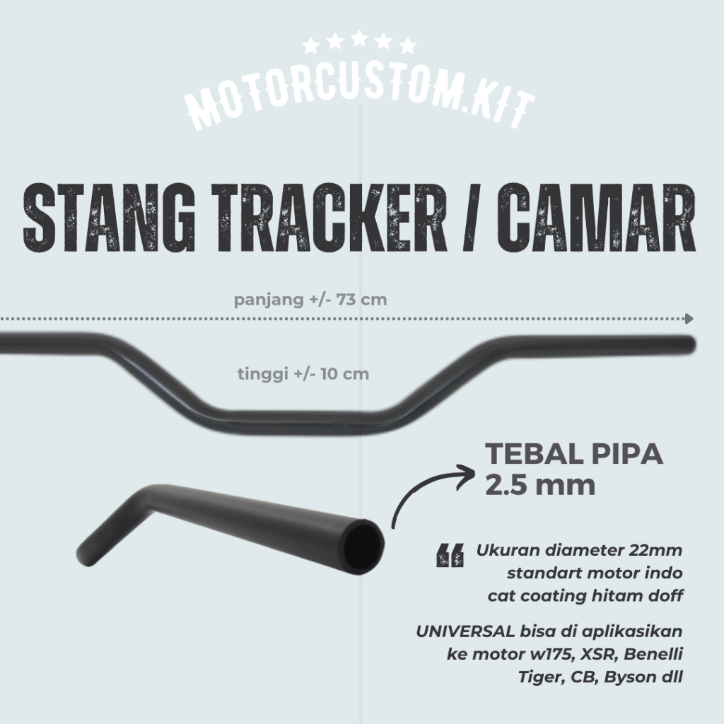 Motorcustomkit - Stang Tracker Camar Deus | Stang Motor Custom Classic | Stang W175 XSR