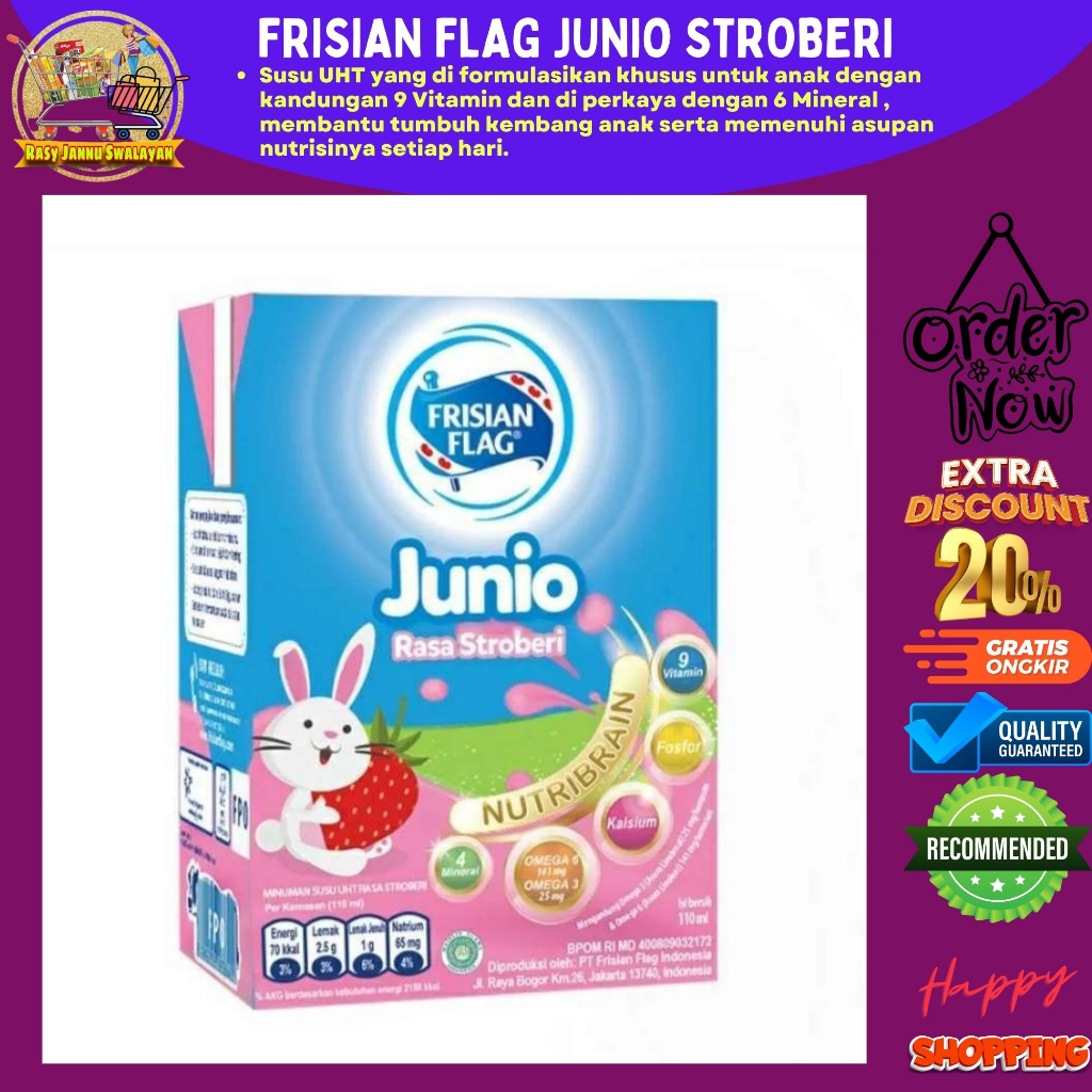 

Frisian Flag Junio UHT strawberry110ml