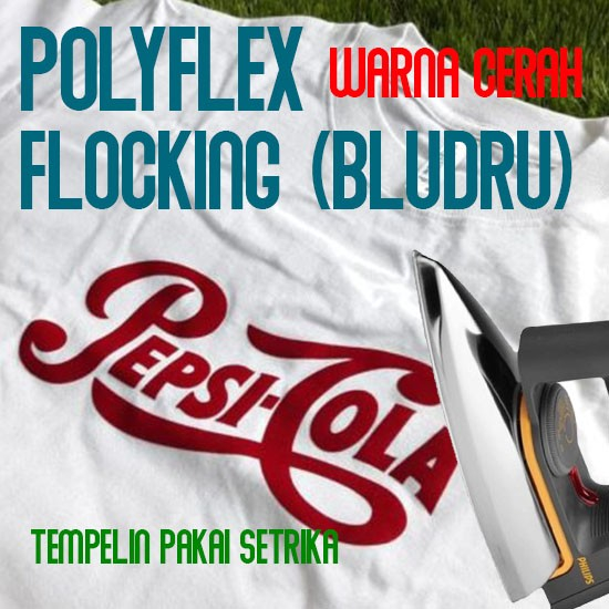 Stiker Kaos Sablon Setrika Polyflex BULU BELUDRU Custom