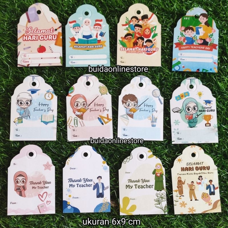 

Hangtag Kartu Ucapan Label Thank You My Teacher Terima Kasih Guru Ku dekorasi kemasan kado gift tag hiasan hampers selamat hari guru label hadiah to from dear Happy Teachers Day