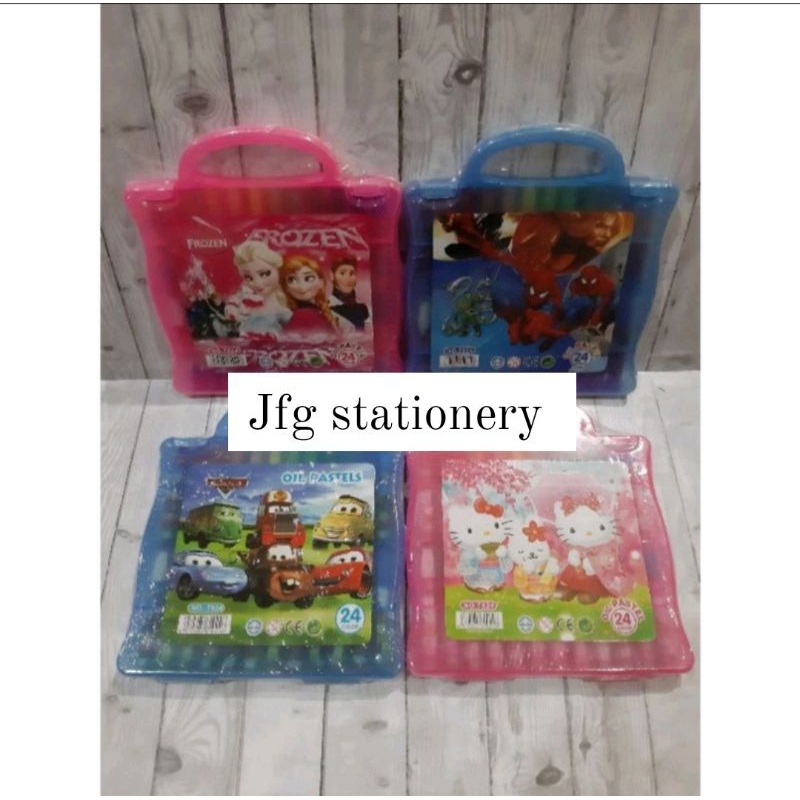 

Oil Pastel 24 warna Karakter