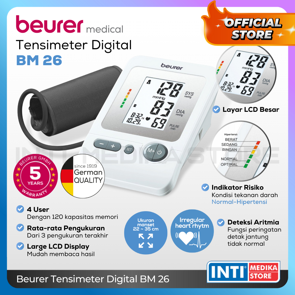 BEURER - Tensimeter Digital BM26 | Tensi Digital Beurer