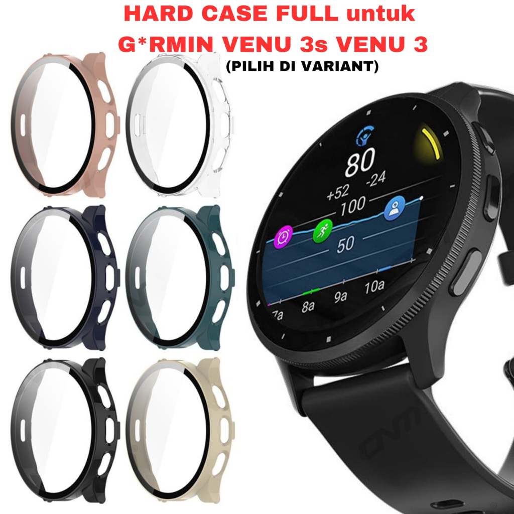 Hard Case Full Cover Compatible Garmin Venu 3 3s Bumper Pelindung Jam