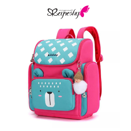 Tas Sekolah Anak TK PAUD SD SMP SMA Ransel Backpack Fashion dengan Sekat Laptop dan Tempat Botol Min