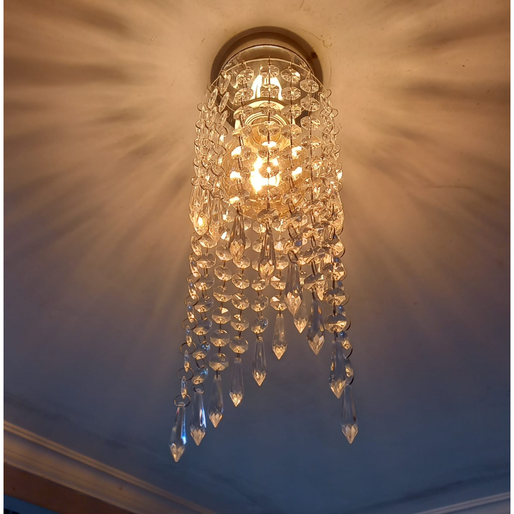 Lampu Hias Gantung Kristal Akrilik Minimalis Elegan