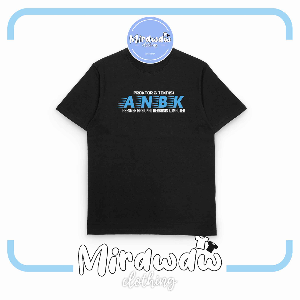 Kaos ANBK ASEMEN NASIONAL BERBASIS KOMPUTER Logo Baju Distro