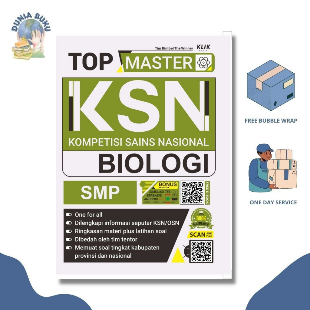 BUKU OLIMPIADE BIOLOGI SMP / TOP MASTER KSN BIOLOGI SMP