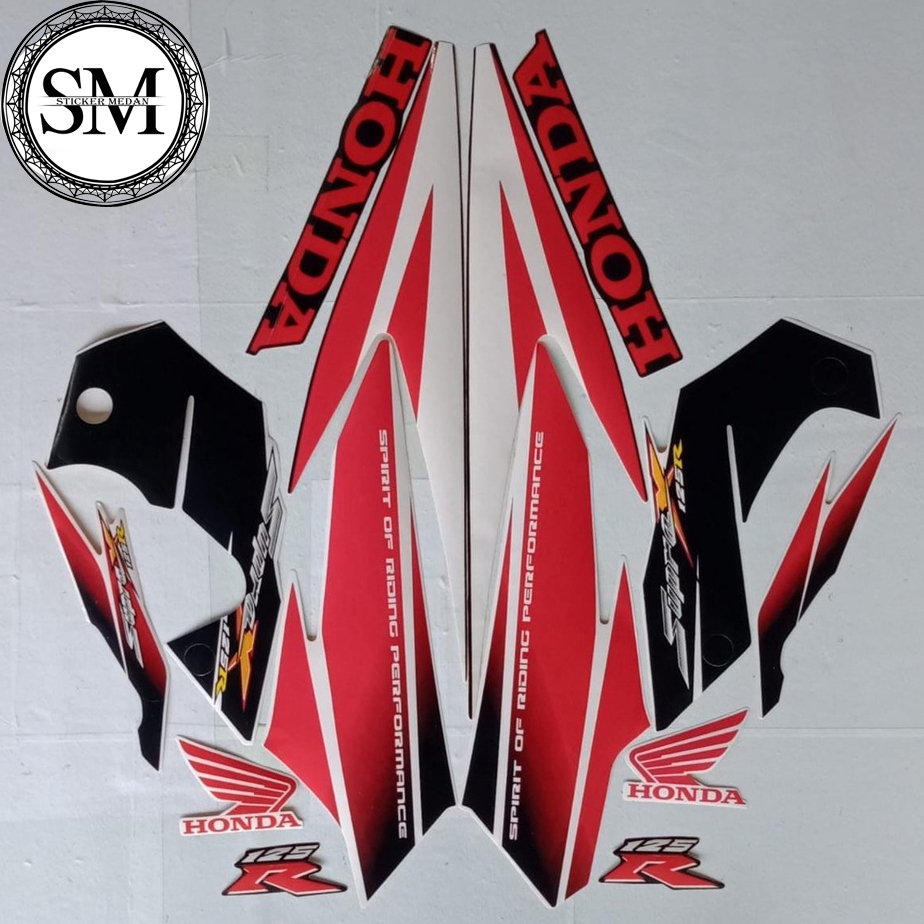 Striping Stiker Honda Supra X 125 R 2005 List Body Standar Motor Honda Supra X 125 R 2005