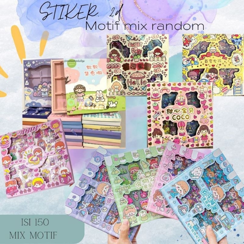 

STICKER MOMO VIRAL WATERPROOF BOX ISI 50PCS MIX WARNA