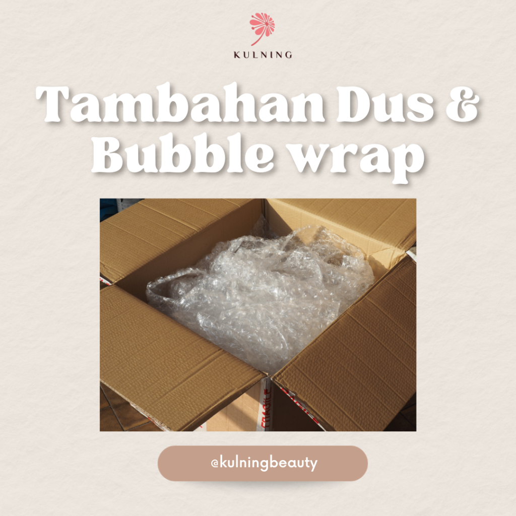 

PACKING TAMBAHAN KARDUS DAN BUBBLE WRAP