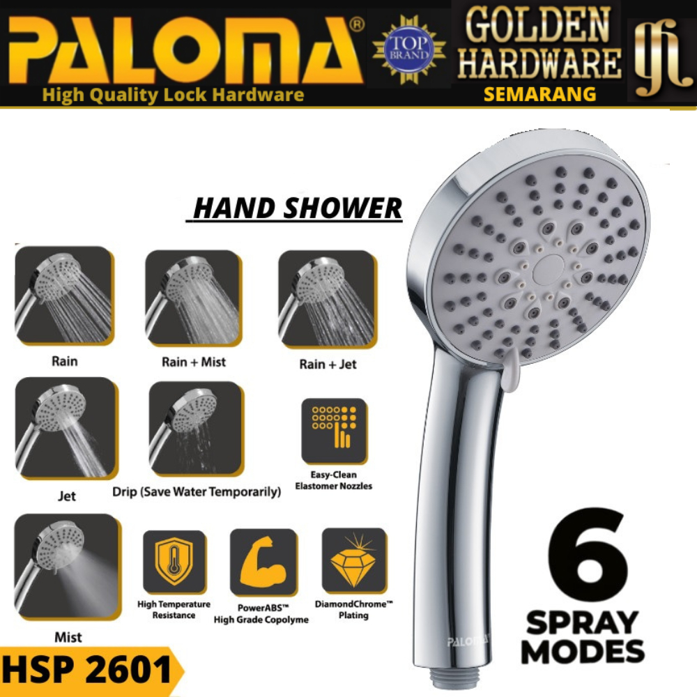 PALOMA HSP 2601 Hand Shower Mandi Handshower Head Kepala Sower ABS