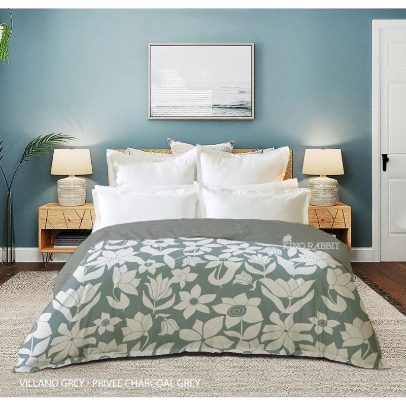 Bedcover set 160x200 king rabbit bamboo collagen
