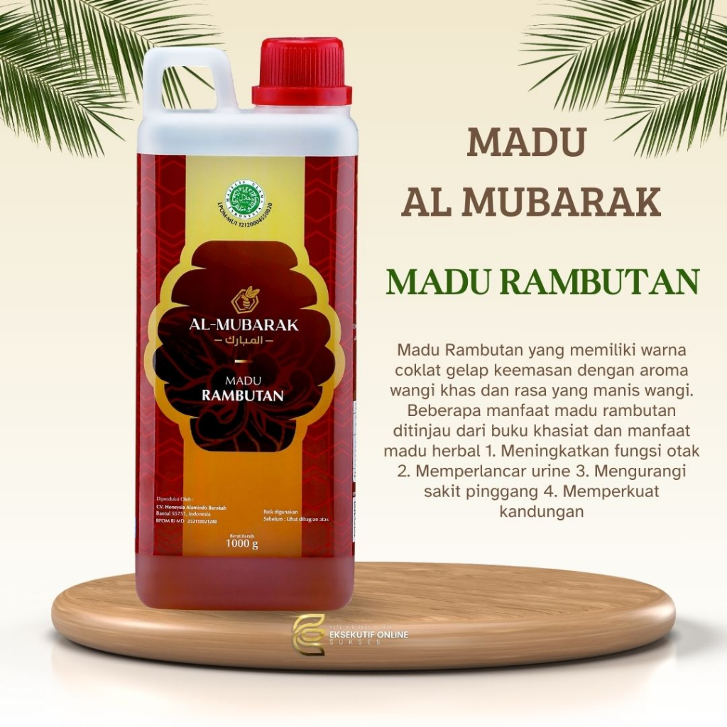 

Madu Murni Asli Al Mubarak Rambutan 1000gr