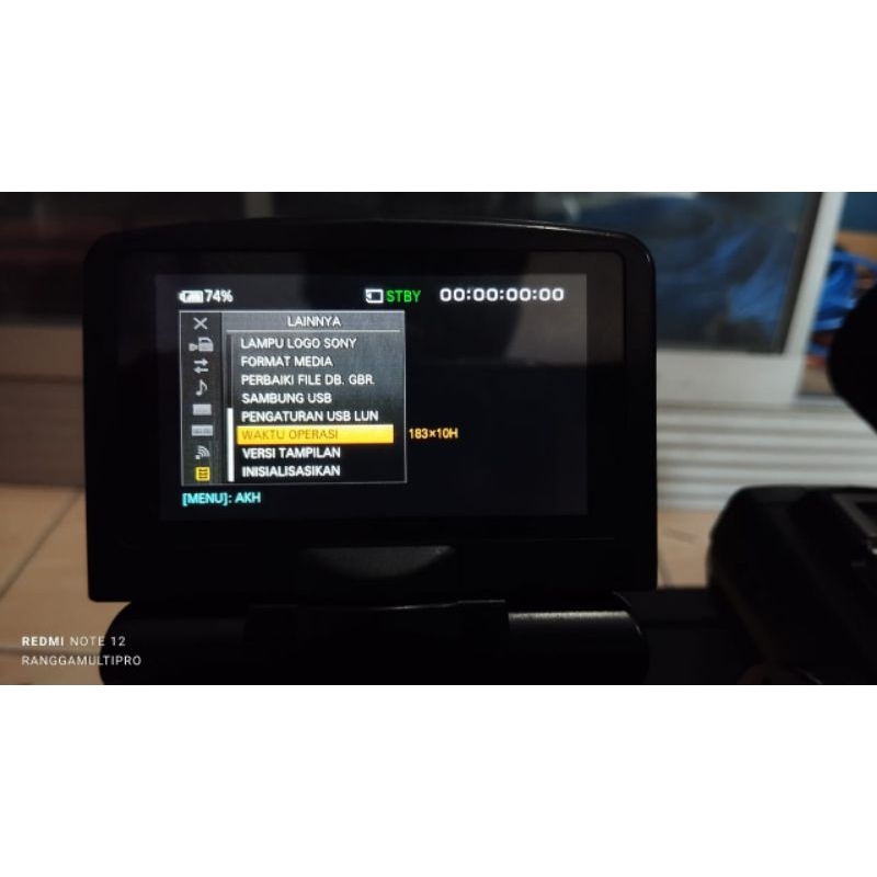 Kamera Vidio sony MC 2.500