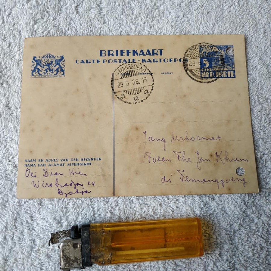 

Pajangan Briefkaart Kartoepos 29 Juni 1936 kartu pos