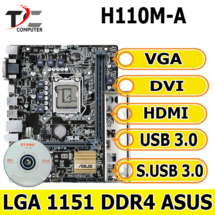 Mainboard / mobo H110 Asus Socket 1151 DDR4
