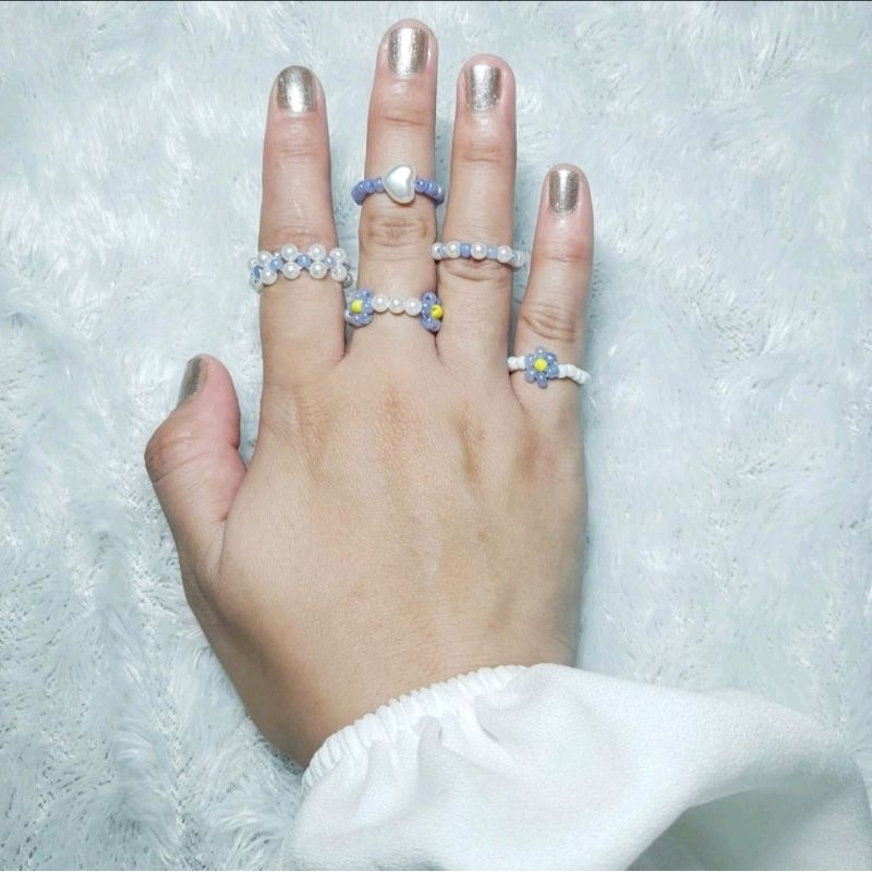 Cincin set 5 Pcs Purple Ceylon/Cincin manik ceylon/Cincin manik korea