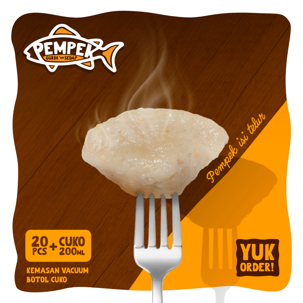 

Pempek Ikan Pempekges Isi telur 20 pcs