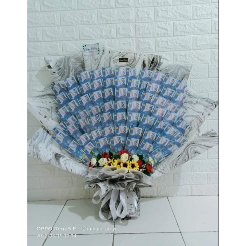Ayilike Bouquet Uang jumbo 100 lembar Karawang || premium murah jumbo cocok untuk ultah || free uang