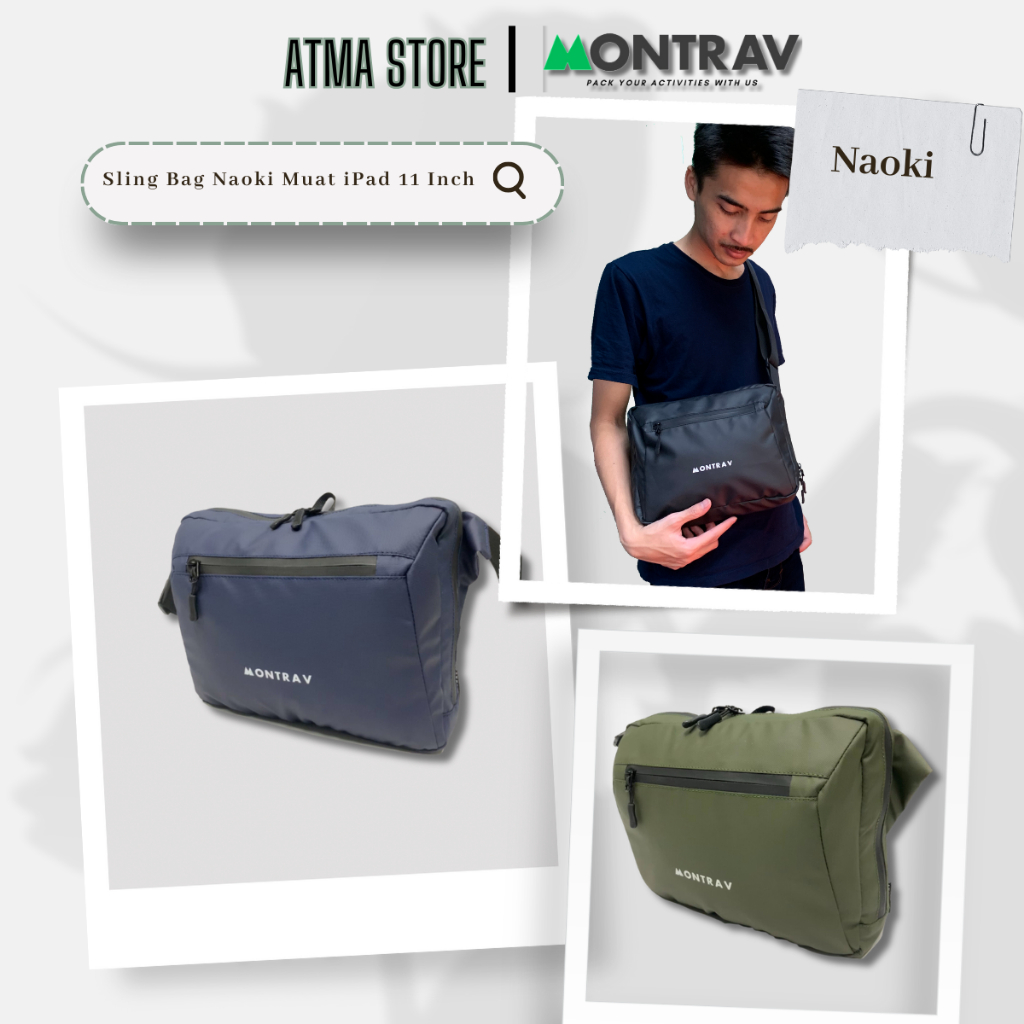 Tas Selempang Pria - Sling bag iPad 11 Inch - Naoki