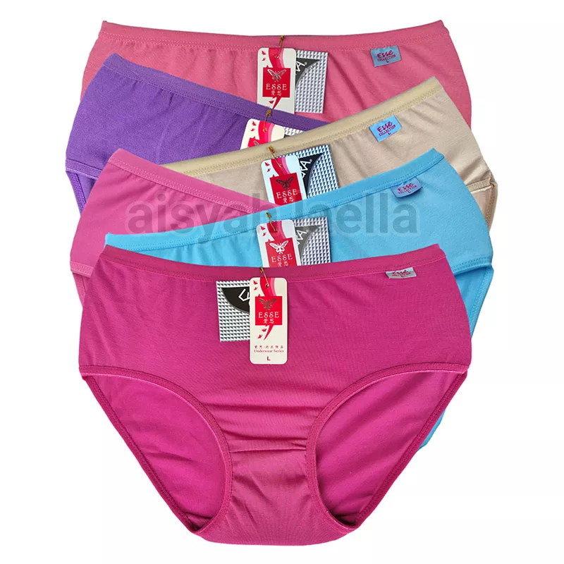 12 Pcs Celana Dalam Wanita Katun Jumbo Size M,L,XL,3L / celana dalam wanita dewasa / celana dalam wa