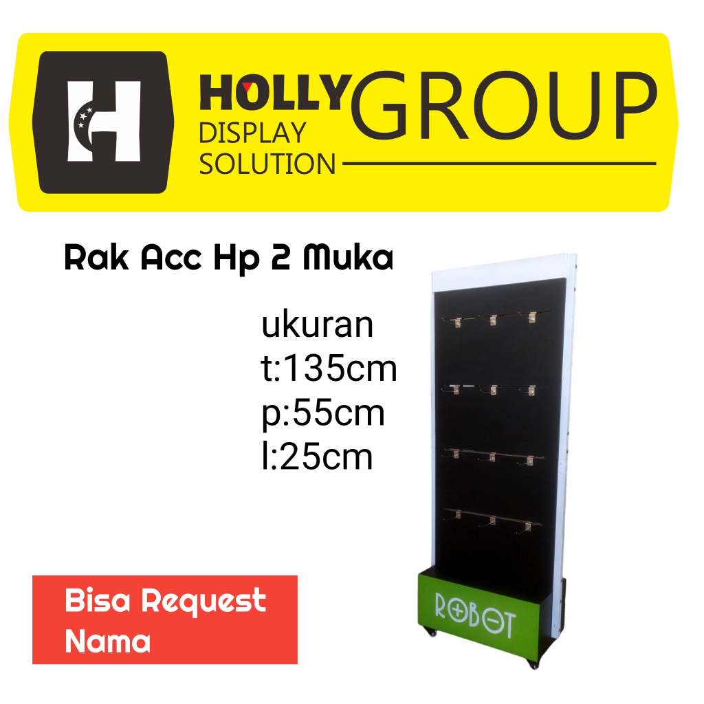 rak accessories hp 2 muka / rak asesoris hp robot