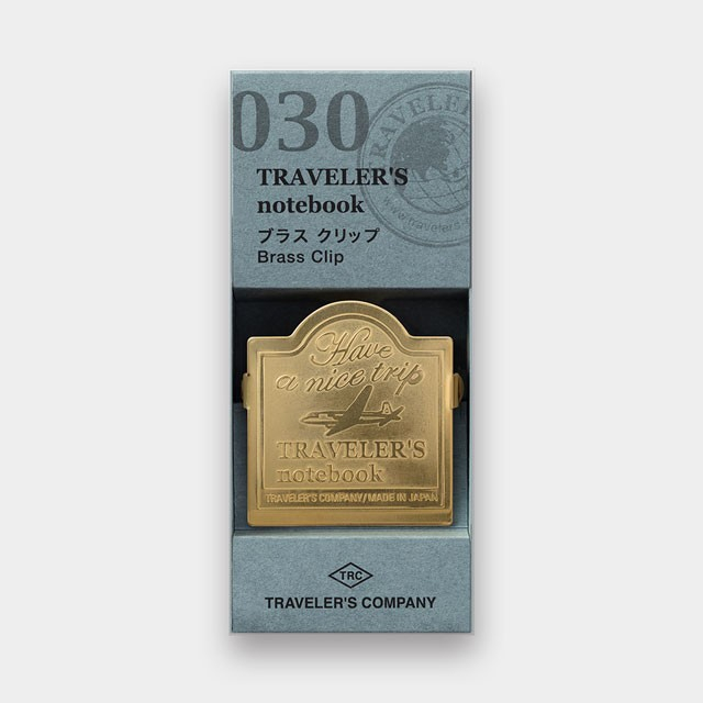 

Travelers Note Brass Clip Airplane Pattern 030