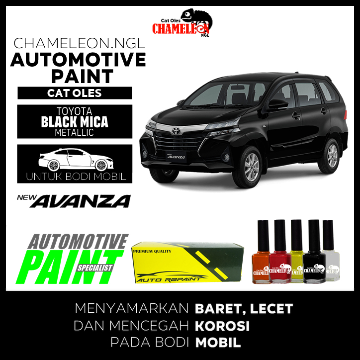Cat Oles Toyota New Avanza Black Mica Metallic Automotive Paint CHAMELEON NGL