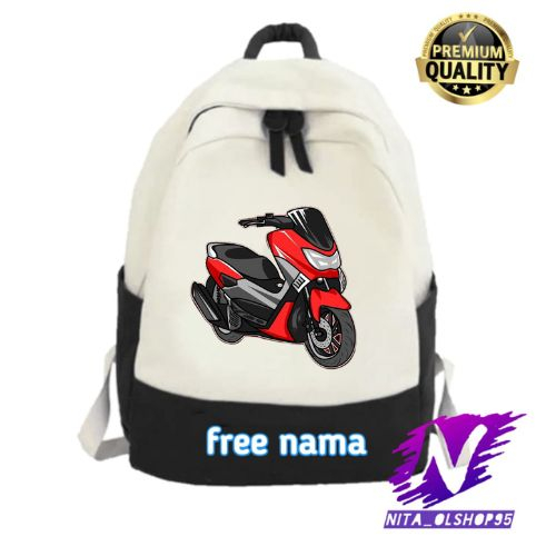 tas ransel anak gambar motor nmax