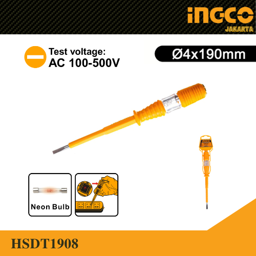 TESTPEN BESAR / OBENG TESPEN / TESPEN LISTRIK / TES PEN INGCO HSDT1908