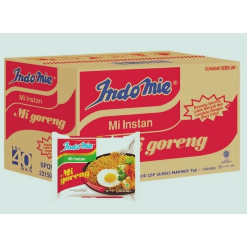 

Mie Goreng 1Dus Isi 40 Bungkus