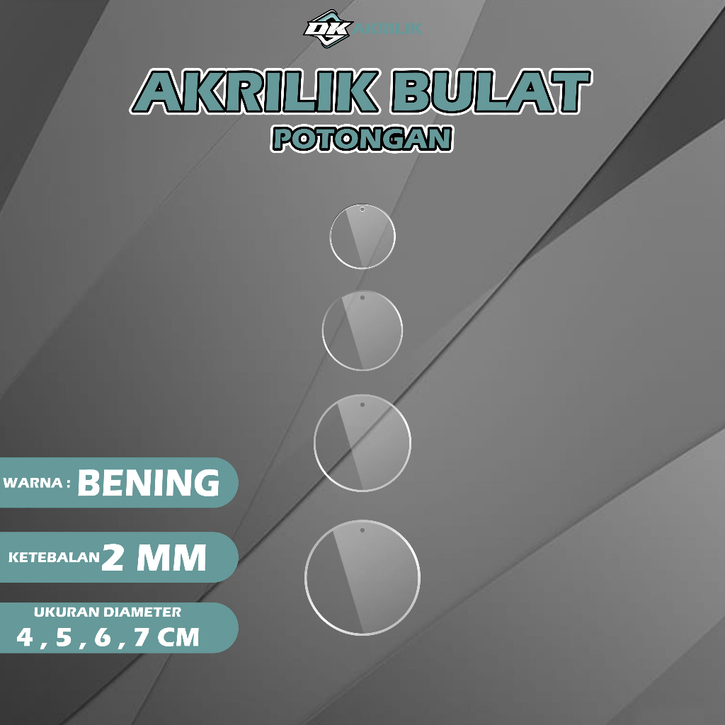 

AKRILIK BULAT BENING 2MM / AKRILIK POTONGAN BULAT / LINGKARAN AKRILIK
