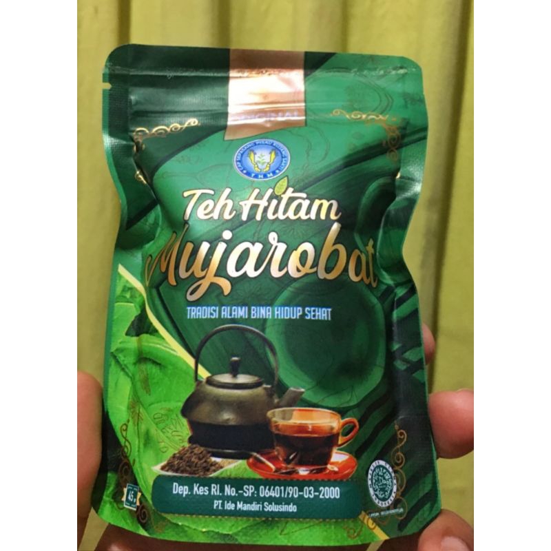 

Paket 10Pcs Teh hitam Mujarobat 45gr 100% Original & Halal