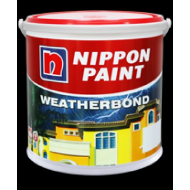 Cat Nippon Paint WEATHERBOND Exterior/Eksterior PREMIUM 2.5 Liter | CAT TEMBOK READY TINTING/OPLOS 2